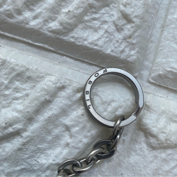 FOSSIL Sasha Patch Leather Keychain Coin Pouch NWT - Picture 5 of 7